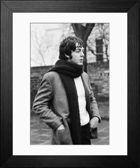 Framed Print : Paul McCartney seen here outside his home in St Johns Wood