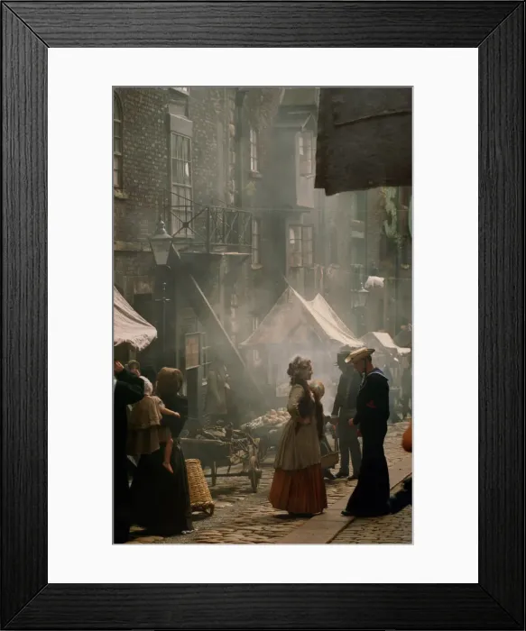 Framed Print : Television Programme The filming of the Catherine Cookson drama The Glass Framed Print : Television Programme The filming of the Catherine Cookson drama The Glass