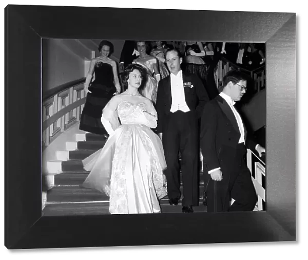 Princess Margaret at the National Hunt Ball, March 1956