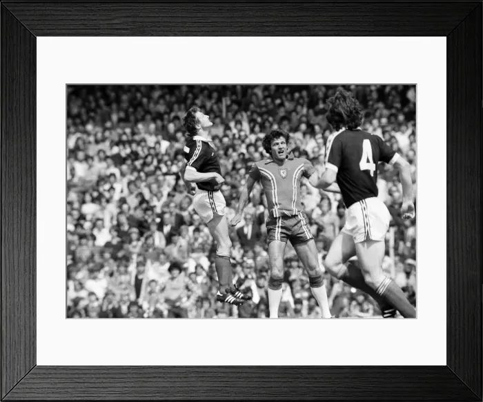 Framed Print : Wales 3-0 Scotland, British Championship match at Ninian Park, Saturday 19th May 1979 Framed Print : Wales 3-0 Scotland, British Championship match at Ninian Park, Saturday 19th May 1979