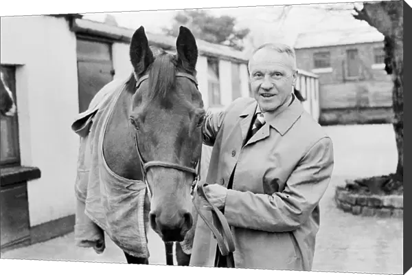 Two Liverpool legends together. Bill Shankly the Liverpool FC manager is seen here with
