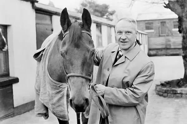 Two Liverpool legends together. Bill Shankly the Liverpool FC manager is seen here with