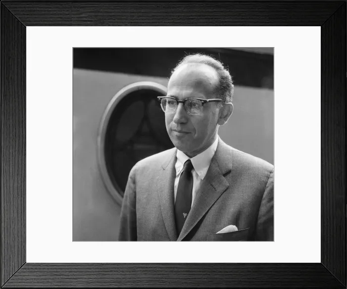Framed Print : Jonas Salk American medical researcher and virologist, best known for his discovery