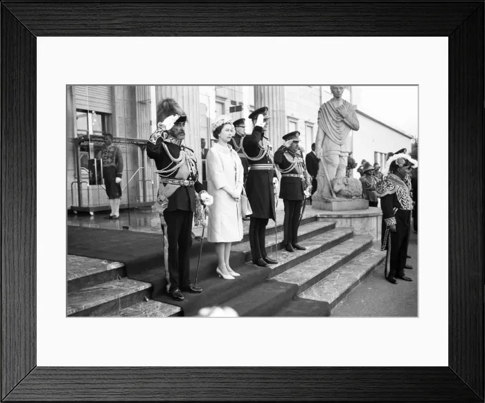 Framed Print : Queen Elizabeth II State Visit to Ethiopia, 1st - 8th February 1965 Framed Print : Queen Elizabeth II State Visit to Ethiopia, 1st - 8th February 1965
