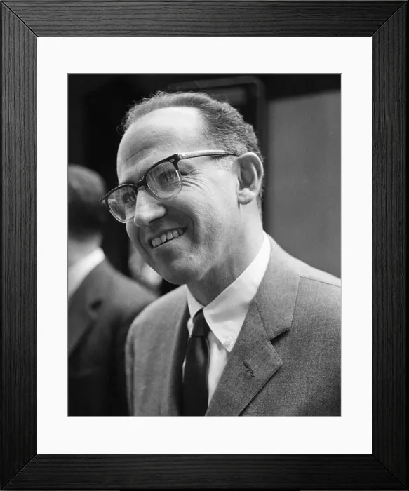 Framed Print : Jonas Salk American medical researcher and virologist, best known for his discovery