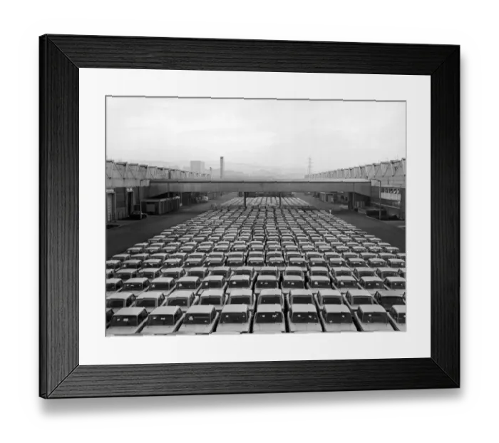 Framed Print : Cars, cars, cars and there are rom for thousands more at the Linford Factory where Framed Print : Cars, cars, cars and there are rom for thousands more at the Linford Factory where