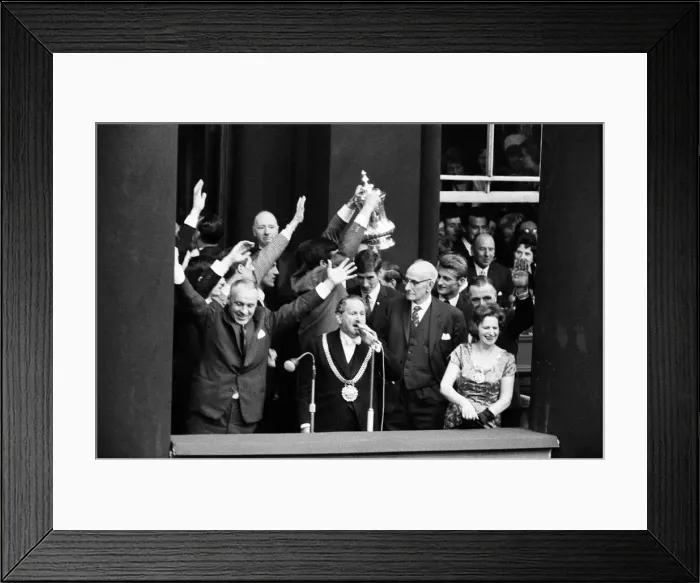 Framed Print : Liverpool manager Bill Shankly pictured on the Liverpool team return to the city Framed Print : Liverpool manager Bill Shankly pictured on the Liverpool team return to the city