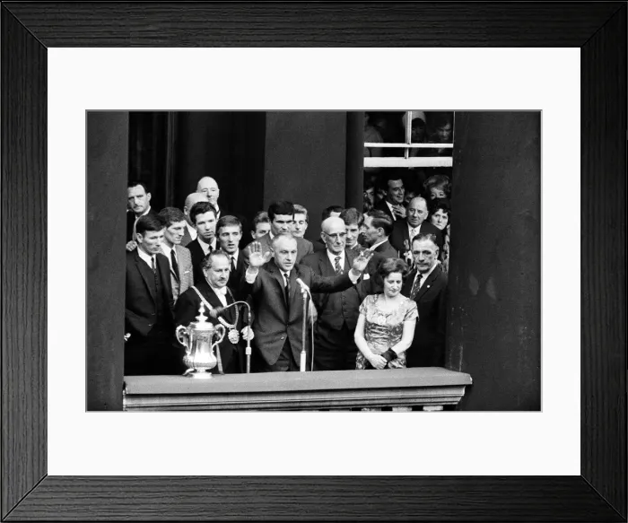 Framed Print : Liverpool manager Bill Shankly pictured on the Liverpool team return to the city Framed Print : Liverpool manager Bill Shankly pictured on the Liverpool team return to the city