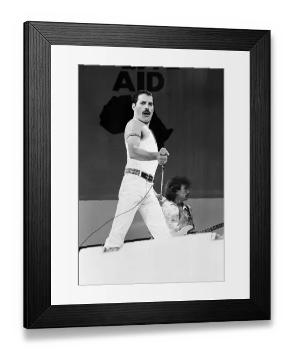 Framed Print : Freddie Mercury, lead singer of British rock group Queen Framed Print : Freddie Mercury, lead singer of British rock group Queen