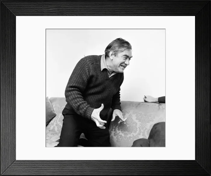 Framed Print : Photographs of Tony Hancock by Bela Zola, during his interview with Kenneth Eastaugh Framed Print : Photographs of Tony Hancock by Bela Zola, during his interview with Kenneth Eastaugh