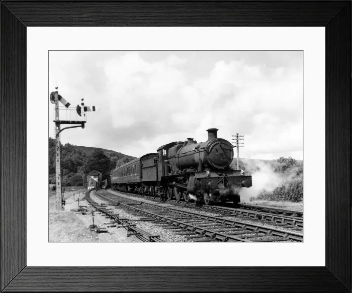 Framed Print : The Cumbrian Coast Express train passes Talerdigg bank on a summers day, Circa 1965 Framed Print : The Cumbrian Coast Express train passes Talerdigg bank on a summers day, Circa 1965