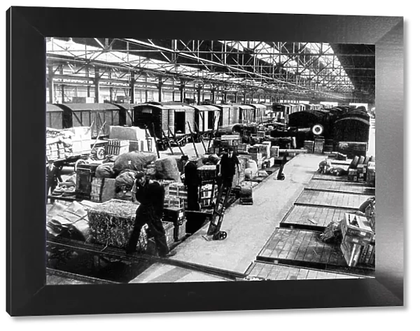 The rebuilt goods depot at Lawley Street, Birmingham not long after it reopened in 1945