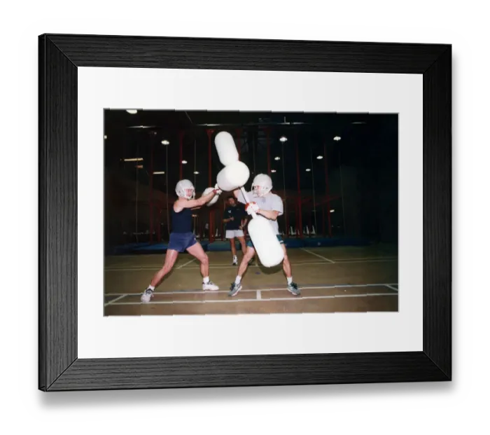 Framed Print : Television Programme Gladiators Entertainment Programme Hundreds of