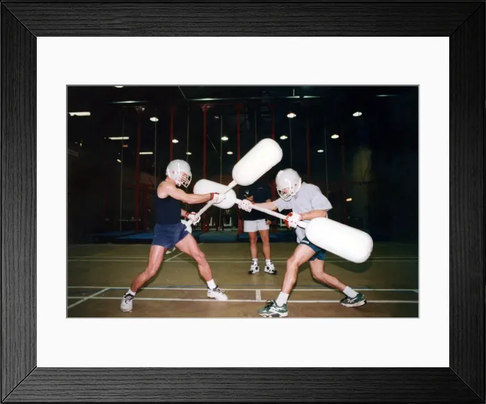 Framed Print : Television Programme Gladiators Entertainment Programme Hundreds of