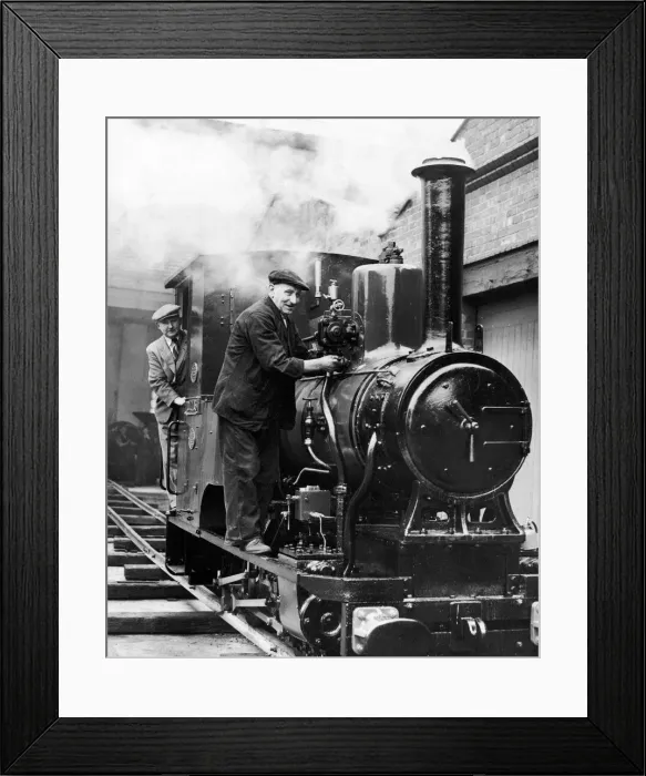 Framed Print : Douglas steam locomotive belonging to the Hunt Brothers. July 1954 Framed Print : Douglas steam locomotive belonging to the Hunt Brothers. July 1954