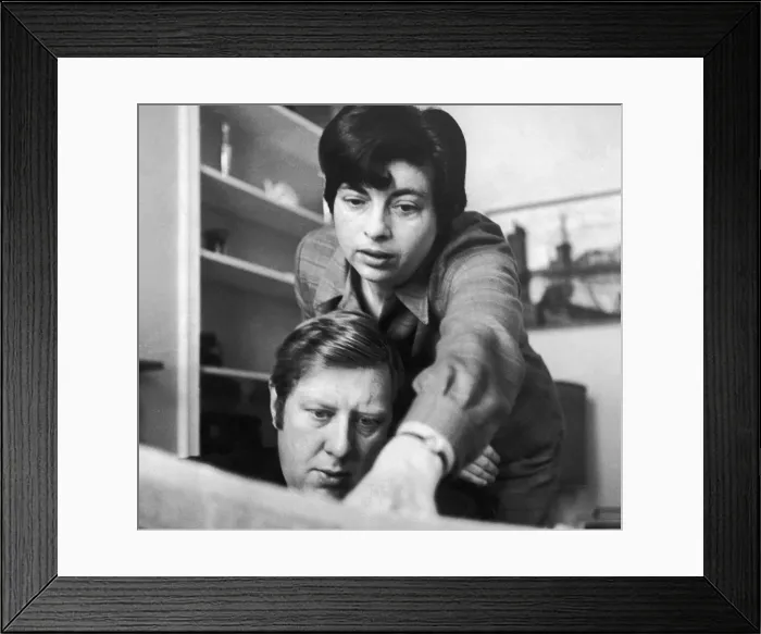 Framed Print : Roy Hattersley, MP for Sparkbrook, Birmingham and his wife Molly Framed Print : Roy Hattersley, MP for Sparkbrook, Birmingham and his wife Molly