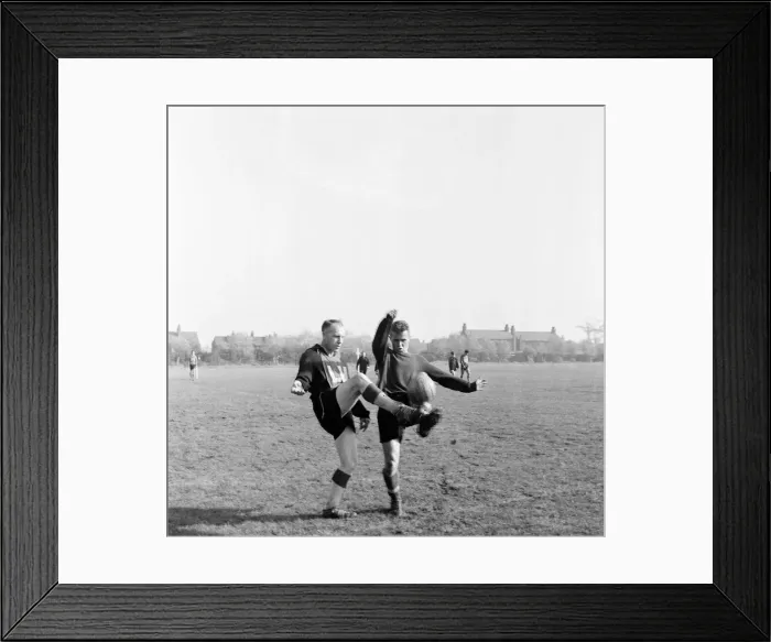 Framed Print : Liverpool Football Club team training at Melwood Drive, West Derby Framed Print : Liverpool Football Club team training at Melwood Drive, West Derby