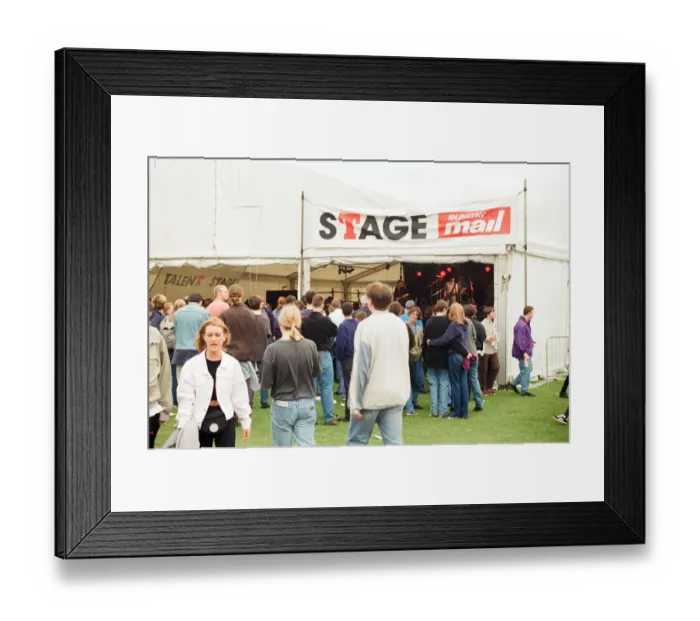 Framed Print : T in the Park Music Festival, Strathclyde Park, Lanarkshire, Scotland, 13th July 1996