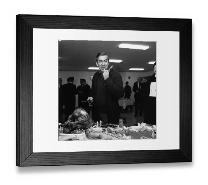 Framed Print : Tony Hancock is now rehearsing at Elstree for his first series for A. T. V Framed Print : Tony Hancock is now rehearsing at Elstree for his first series for A. T. V