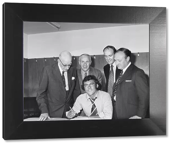 The last act of Bill Shankly as Liverpool manager was to sign striker Ray Kennedy