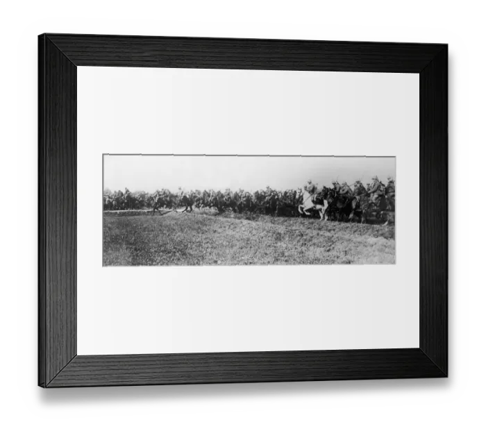 Framed Print : Italian cavalry seen here in action near to Trentino. 5th June 1917 Framed Print : Italian cavalry seen here in action near to Trentino. 5th June 1917