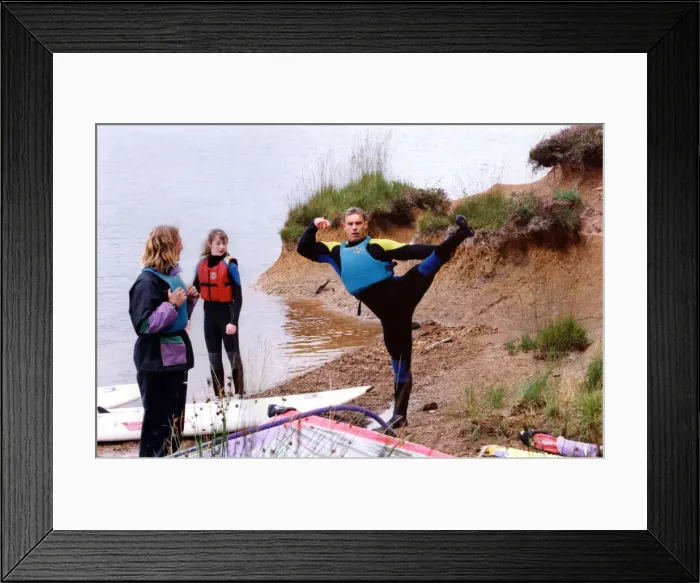 Framed Print : Television Programme Gladiators Entertainment Programme Susan Mewes