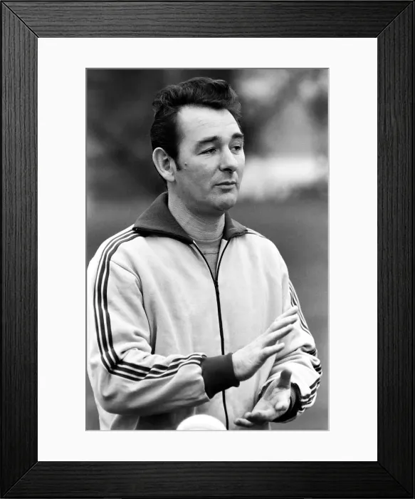 Framed Print : Brian Clough Nottingham Forest manager. January 1975 75-00170-008 Framed Print : Brian Clough Nottingham Forest manager. January 1975 75-00170-008