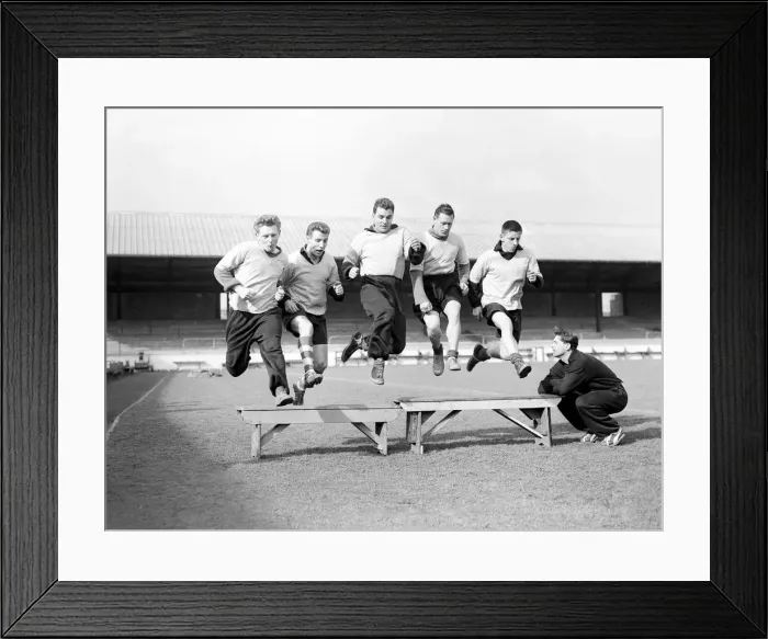 Framed Print : ForestOs famous five: the clubOs forward line in all nine FA Cup matches during Framed Print : ForestOs famous five: the clubOs forward line in all nine FA Cup matches during