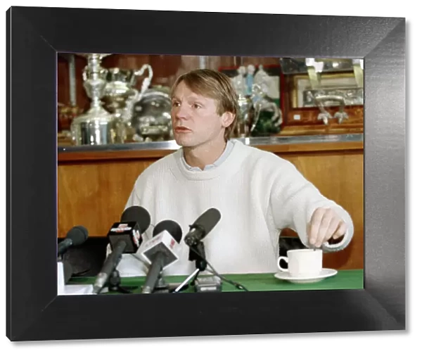 Stuart Pearce of Nottingham Forest pictured at a press conference as he announces his