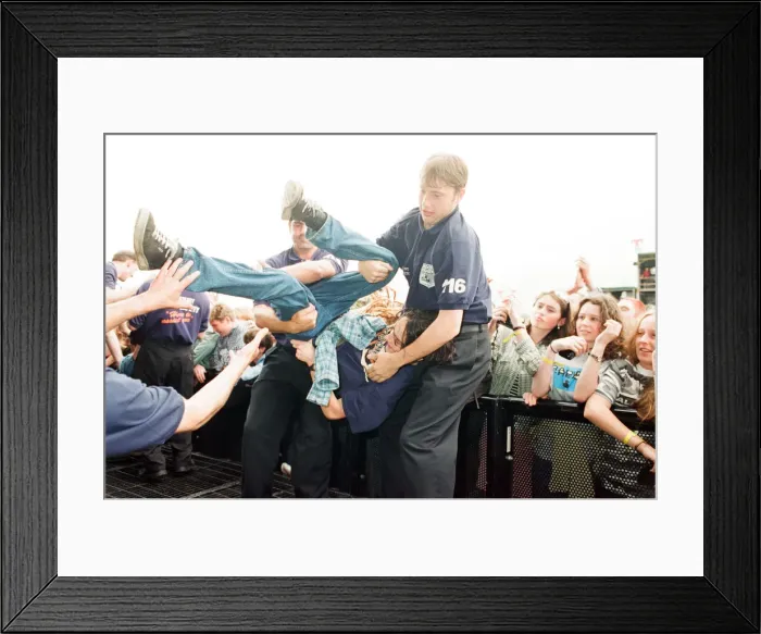 Framed Print : T in the Park Music Festival, Strathclyde Park, Lanarkshire, Scotland, 14th July 1996