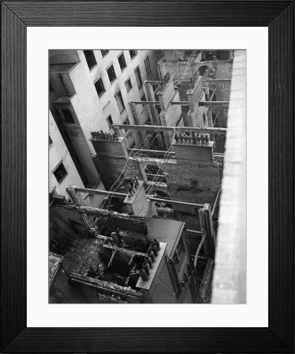 Framed Print : Air raids on Birmingham on the nights of 9th and 10th April 1941 Framed Print : Air raids on Birmingham on the nights of 9th and 10th April 1941