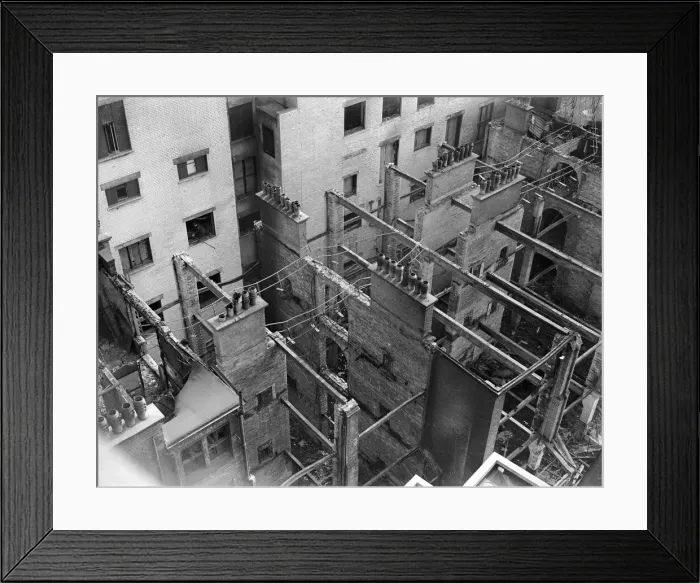Framed Print : Air raids on Birmingham on the nights of 9th and 10th April 1941 Framed Print : Air raids on Birmingham on the nights of 9th and 10th April 1941