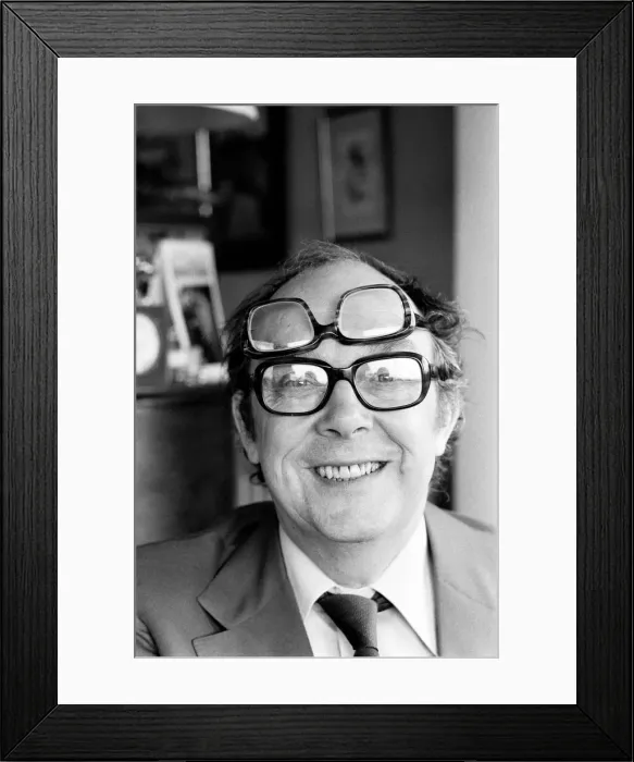 Framed Print : Comedian, Eric Morecambe, pictured at home in Harpenden, Hertfordshire, England Framed Print : Comedian, Eric Morecambe, pictured at home in Harpenden, Hertfordshire, England