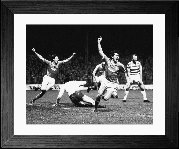 Framed Print : UEFA Cup Third Round Second Leg match at the City Ground December 1983 Nottingham Forest