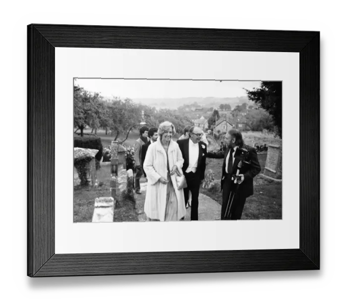 Framed Print : Wedding of Gary Morecambe, son of Comedian, Eric Morecambe, October 1980