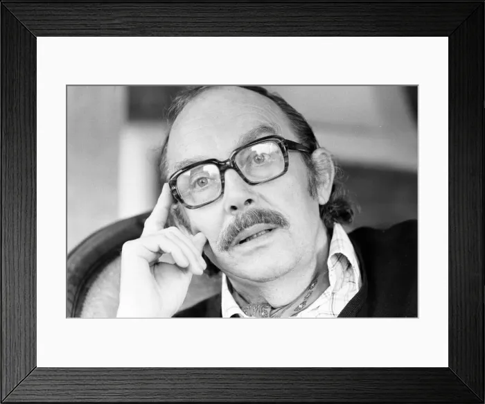 Framed Print : Comedian, Eric Morecambe, pictured at home in Harpenden, Hertfordshire, England Framed Print : Comedian, Eric Morecambe, pictured at home in Harpenden, Hertfordshire, England
