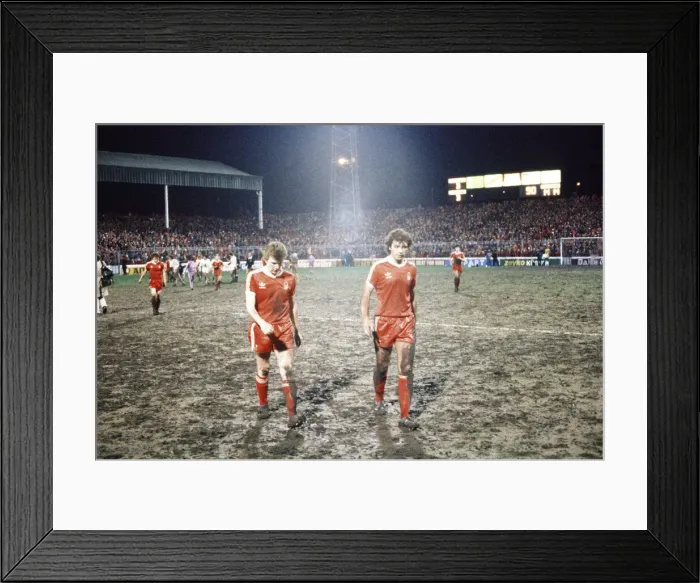 Framed Print : European Cup Semi Final First Leg match at the City Ground Framed Print : European Cup Semi Final First Leg match at the City Ground