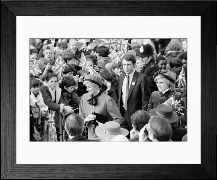 Framed Print : Launching of the £125 million P&O liner Royal Princess by Princess Diana