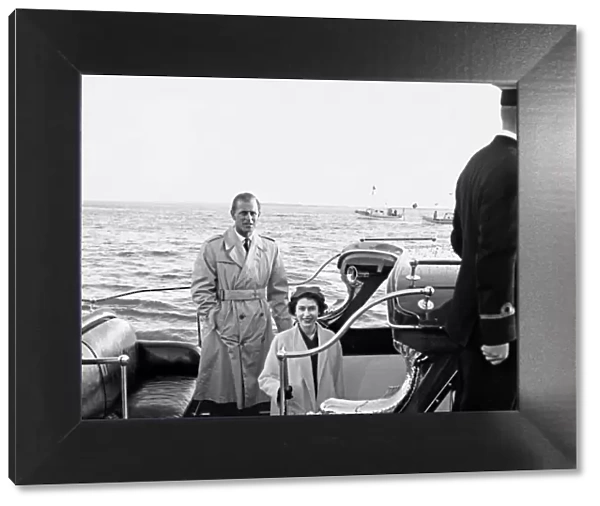 Queen Elizabeth II poses with her husband Prince Philip, the Duke of Edinburgh