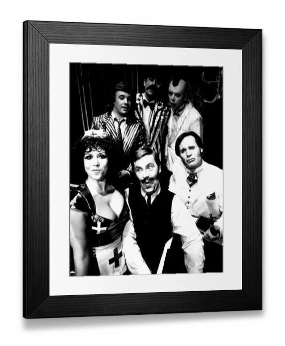 Framed Print : The cast of the play Nightmare Rock at Newcastle Playhouse 1 February 1984 - Diane Framed Print : The cast of the play Nightmare Rock at Newcastle Playhouse 1 February 1984 - Diane