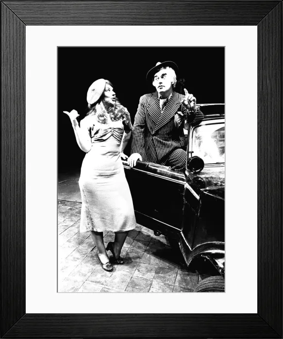 Framed Print : Federica Darla and Sally Erskine pose outside the Theatre Royal in Newcastle to promote Framed Print : Federica Darla and Sally Erskine pose outside the Theatre Royal in Newcastle to promote