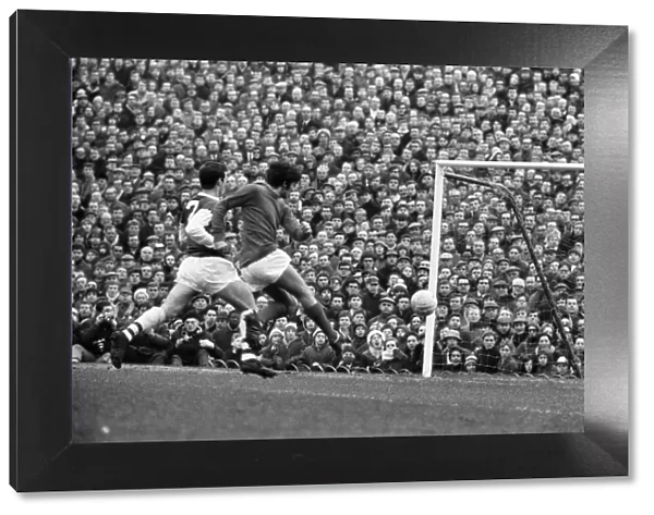 English League Division One match at Highbury. Arsenal 0 v Manchester United 2