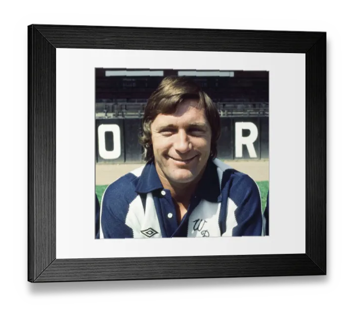 Framed Print : West Bromwich Albion footballer Willie Johnston poses for a portrait during a club