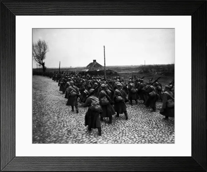 Framed Print : Russian infantry on the march in Poland Russian infantry in Poland Framed Print : Russian infantry on the march in Poland Russian infantry in Poland