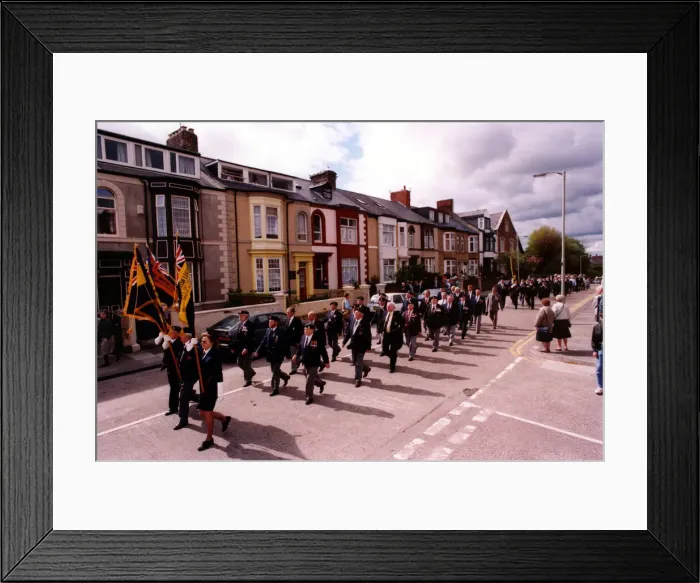 Framed Print : World War Two - Second World War - 50th Anniversary VE Day Celebrations VE Day parade in