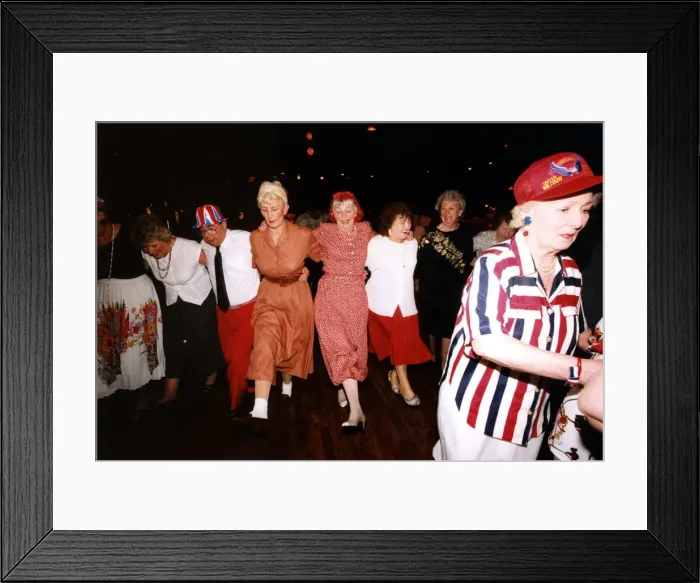 Framed Print : World War Two - Second World War - 50th Anniversary VE Day Celebrations at the Mayfair in Framed Print : World War Two - Second World War - 50th Anniversary VE Day Celebrations at the Mayfair in
