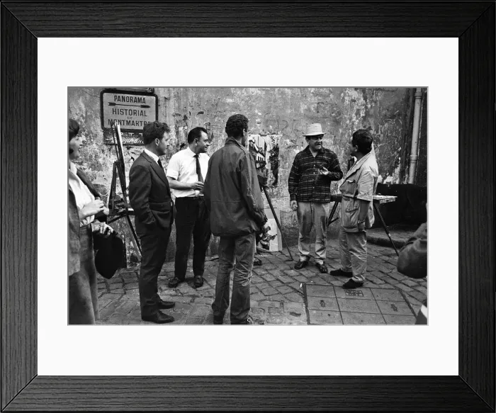 Framed Print : Tony Hancock filming The Rebel'in Paris. 11th September 1960