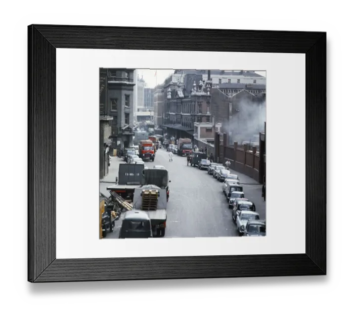 Framed Print : Billingsgate market in London, 1966 Framed Print : Billingsgate market in London, 1966