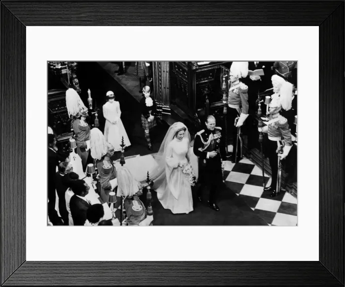 Framed Print : The wedding of Princess Anne and Capt. Mark Phillips at Westinster Abbey 14 November 1973 Framed Print : The wedding of Princess Anne and Capt. Mark Phillips at Westinster Abbey 14 November 1973