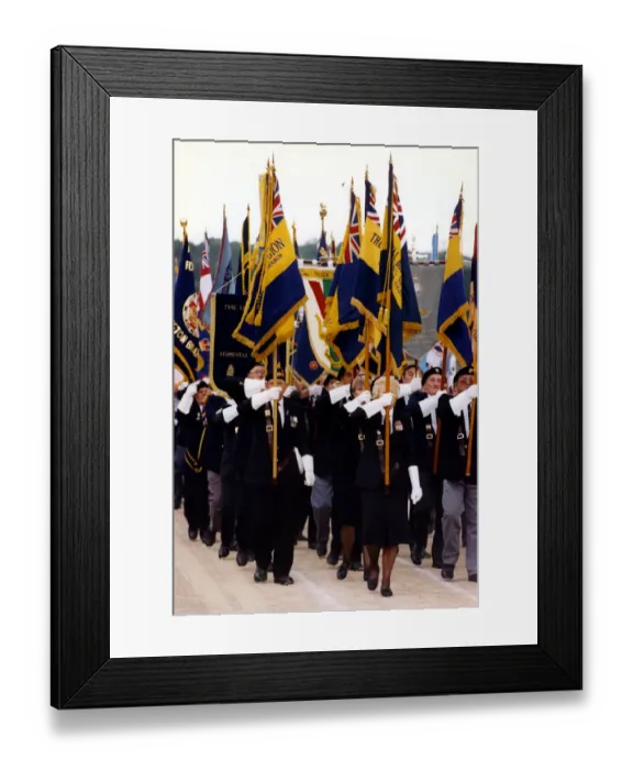 Framed Print : World War Two - Second World War - 50th Anniversary VJ Day Celebrations - British Legion Framed Print : World War Two - Second World War - 50th Anniversary VJ Day Celebrations - British Legion